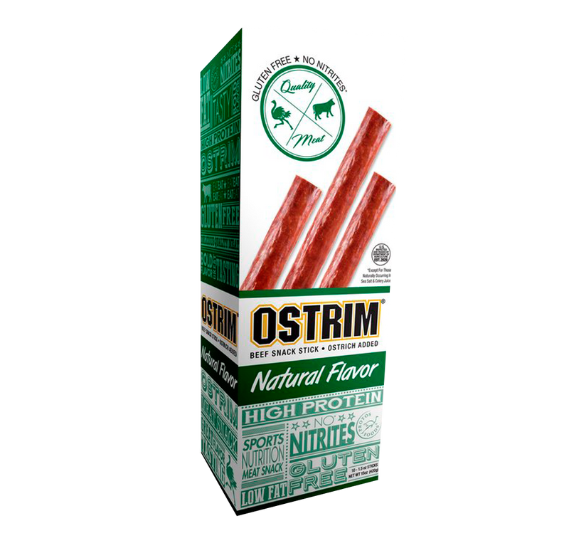 BOX/10 BEEF/OSTRICH STICK NATURAL, OS