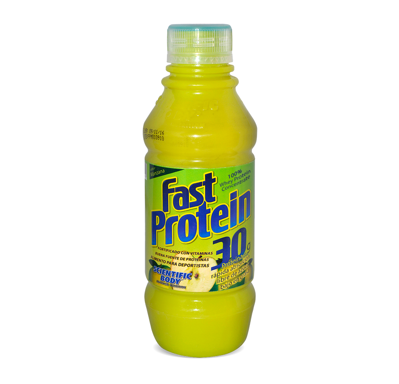 BOX/12 FAST PROTEIN 500 CC MANZANA, SBODY