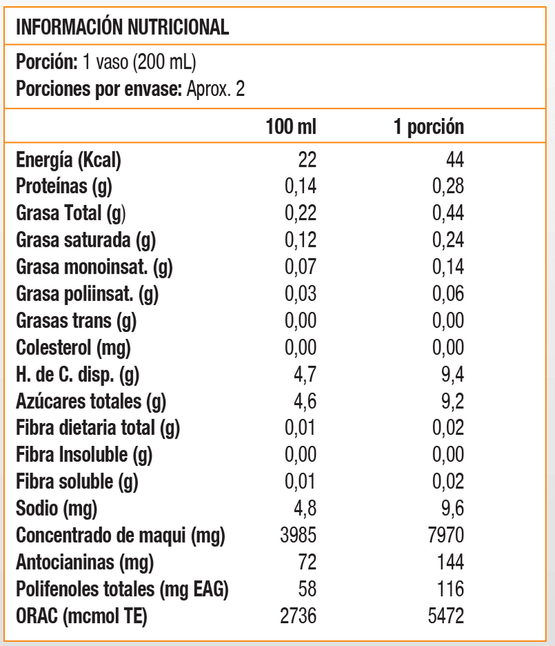 NECTAR MAQUI 375ml