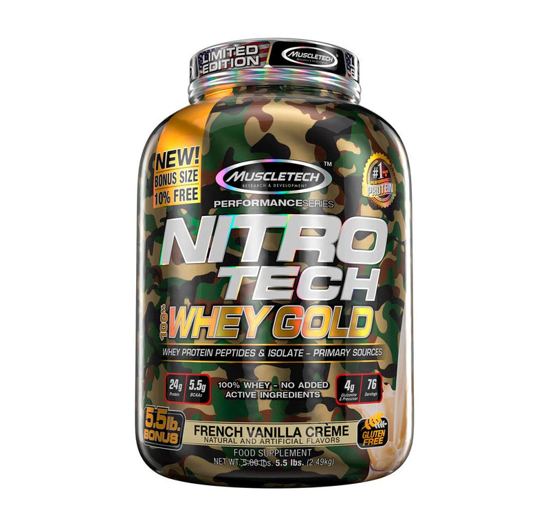 NITRO TECH 100% WHEY GOLD CAMO 5.5 LB, MTECH