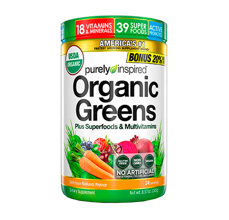 ORGANIC GREENS - SIN SABOR 24 SERV, PI