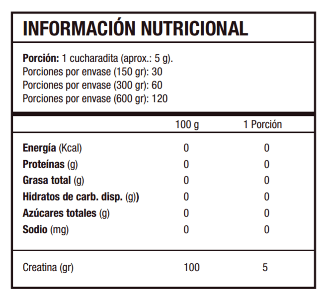 CREATINA POWDER 150 GR