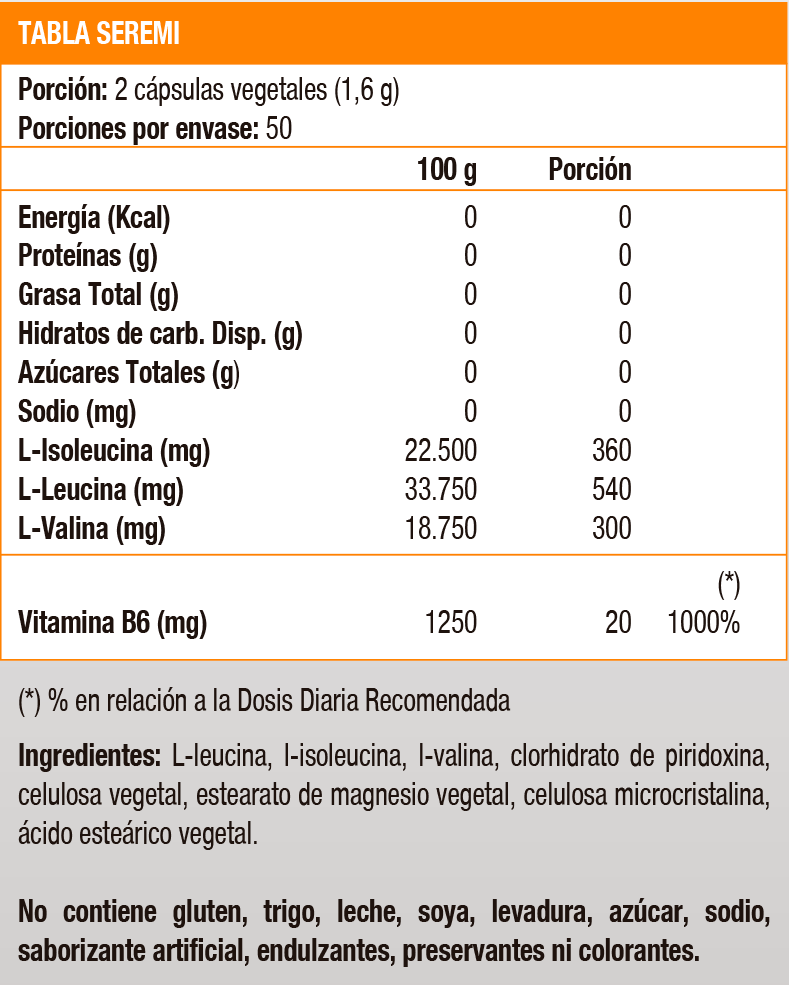 BCAA PLUS - 100 CAPS