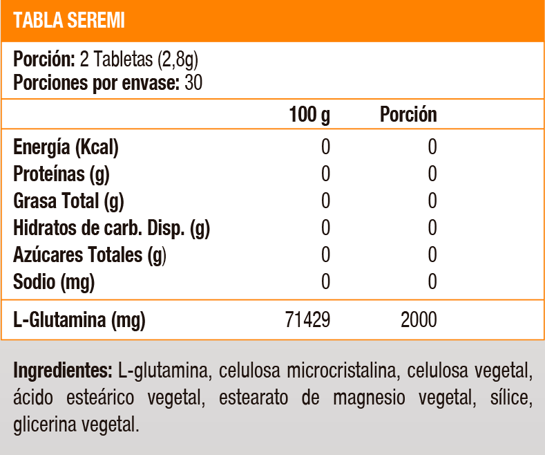 L-GLUTAMINE 1000 MG -  60 TAB