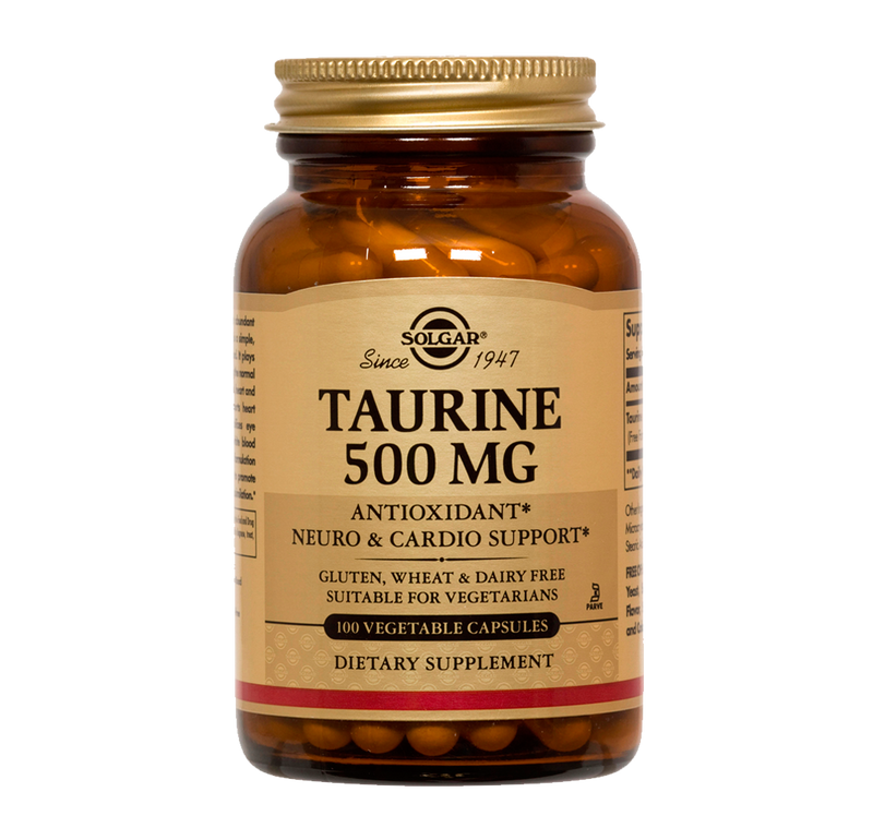 TAURINE 500 MG - 100 VEGI CAPS