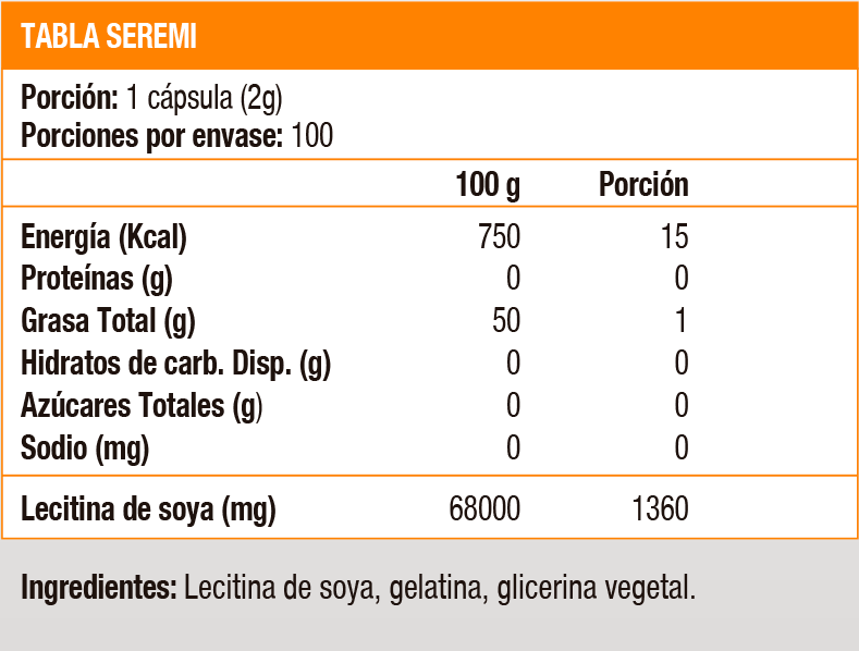 LECITHIN 1360 MG - 100 SOFT