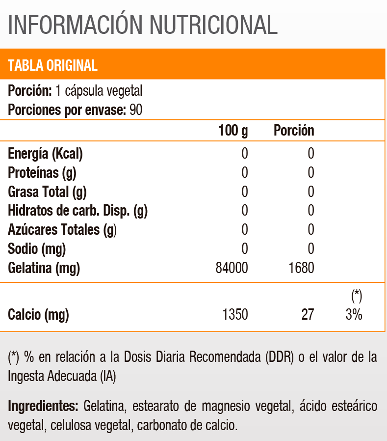 GELATIN - 100 CAPS