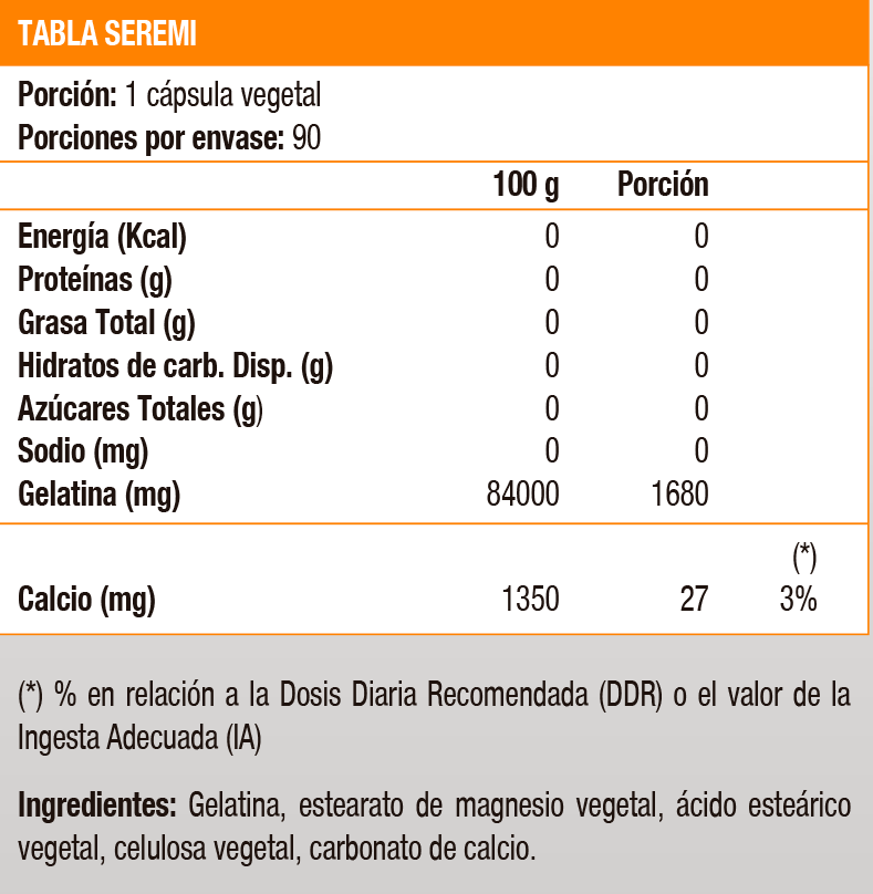 GELATIN - 100 CAPS