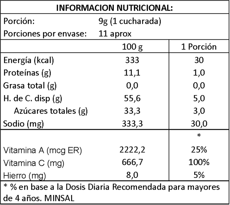 GOJI BERRIES POLVO ORGANICO 100G