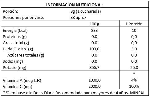 CAMU CAMU POLVO ORGANICO 100G