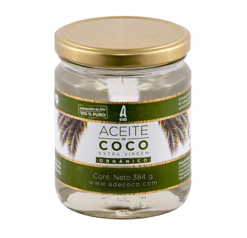 ACEITE DE COCO EXTRA VIRGEN ORGANICO 384 GR