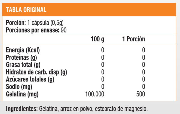 GELATINA 500 MG - 90 CAPS