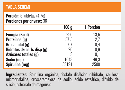 SPIRULINA - 360 TABS