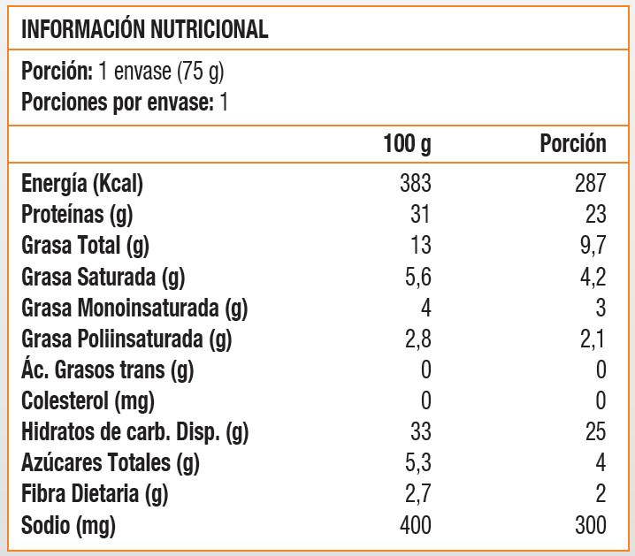 PROTEIN BROWNIE GALLETA 75g