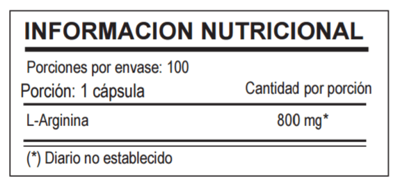 ARGININA POWER 800 MG