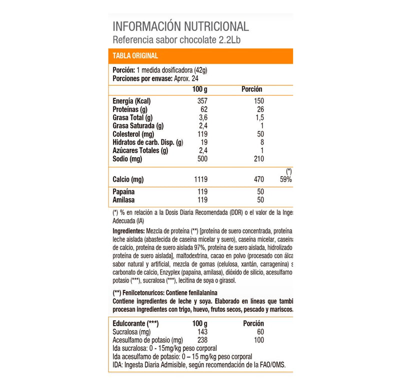 Phase 8 2.2l, Mtech - Proteína Mezcla -