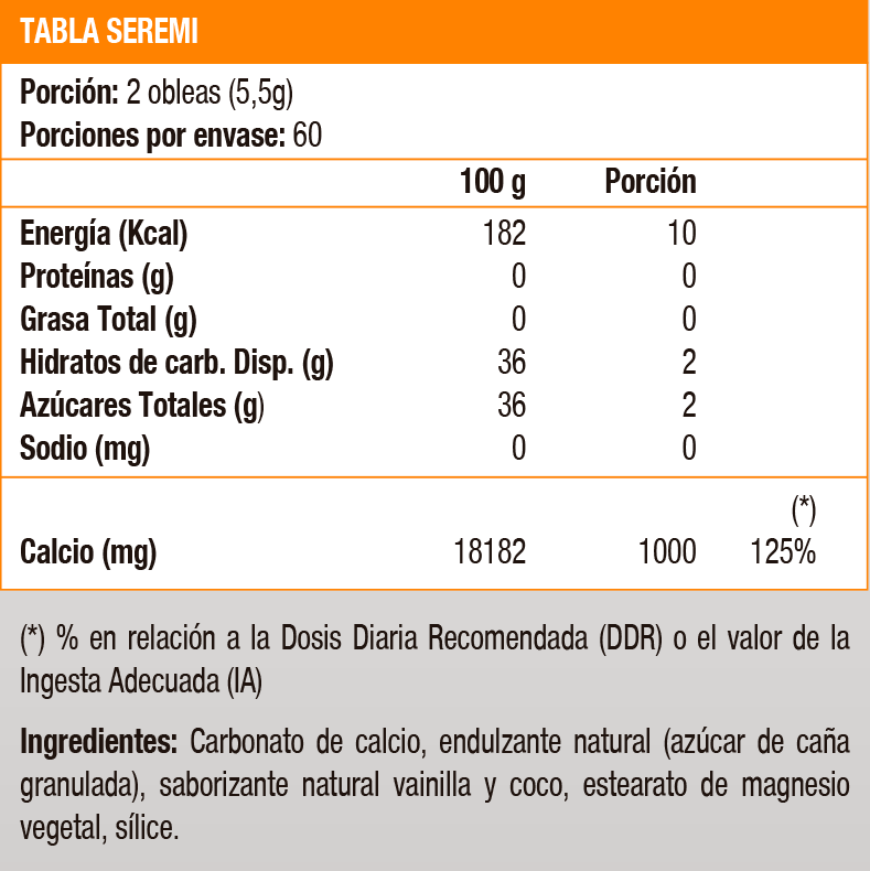 CALCIO 500 MG MASTICABLE - 120 CAPS