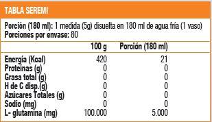 GLUTAMINA POLVO 400 GR