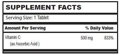 VIT C 500 MG - 100 TAB ESP, SD